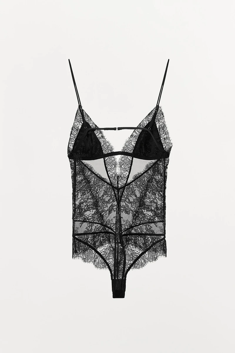 COMBINATION LACE BODYSUIT