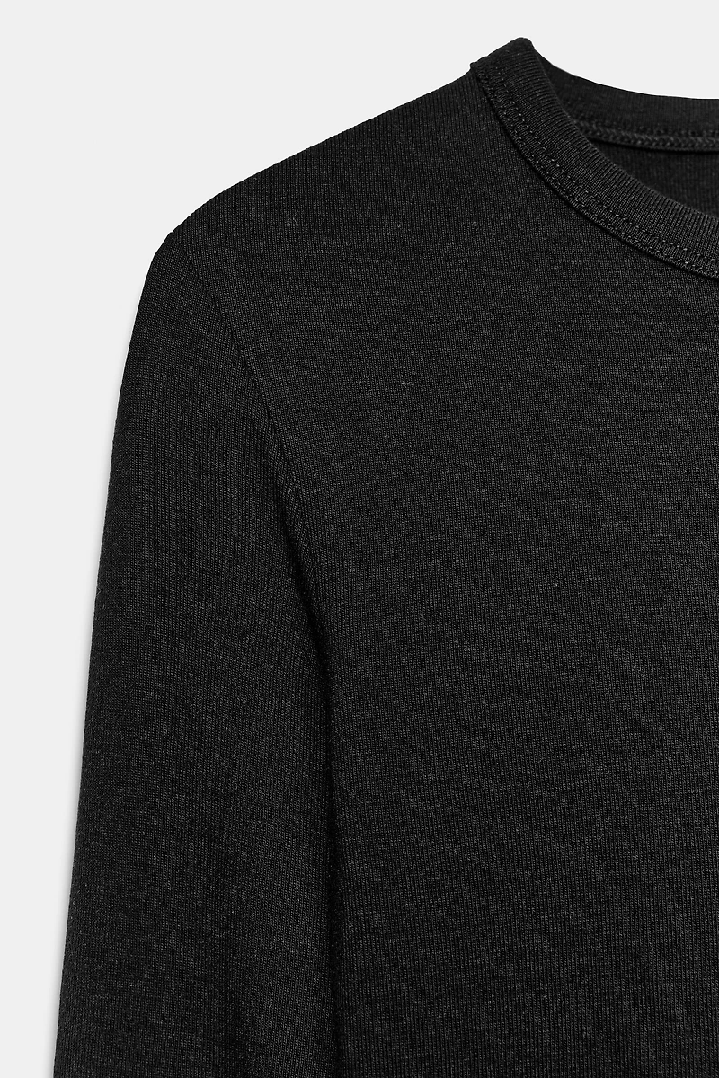 LONG SLEEVE COTTON T-SHIRT