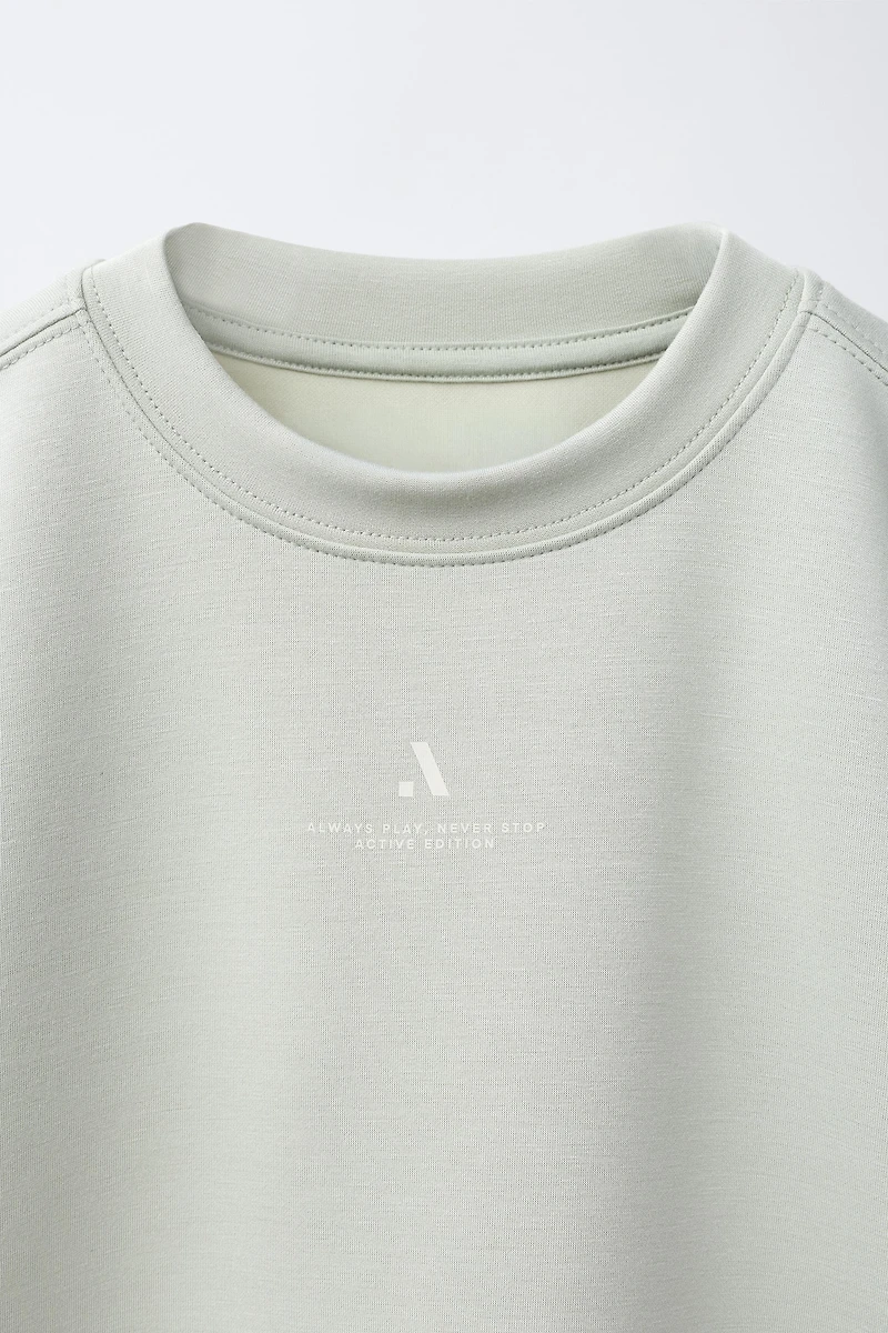 SPORTY TEXT T-SHIRT