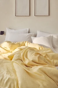HOUSSE DE COUETTE LIN DÉLAVÉ (140 GxM²)
