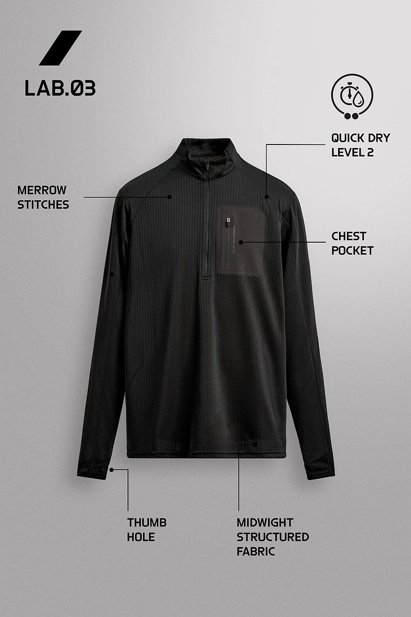 SWEAT COL ZIPPÉ POCHE BIMATIÈRE