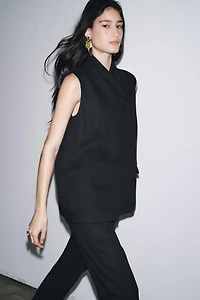 GILET MÉLANGE LIN ZW COLLECTION