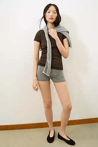 RIBBED T-SHIRT