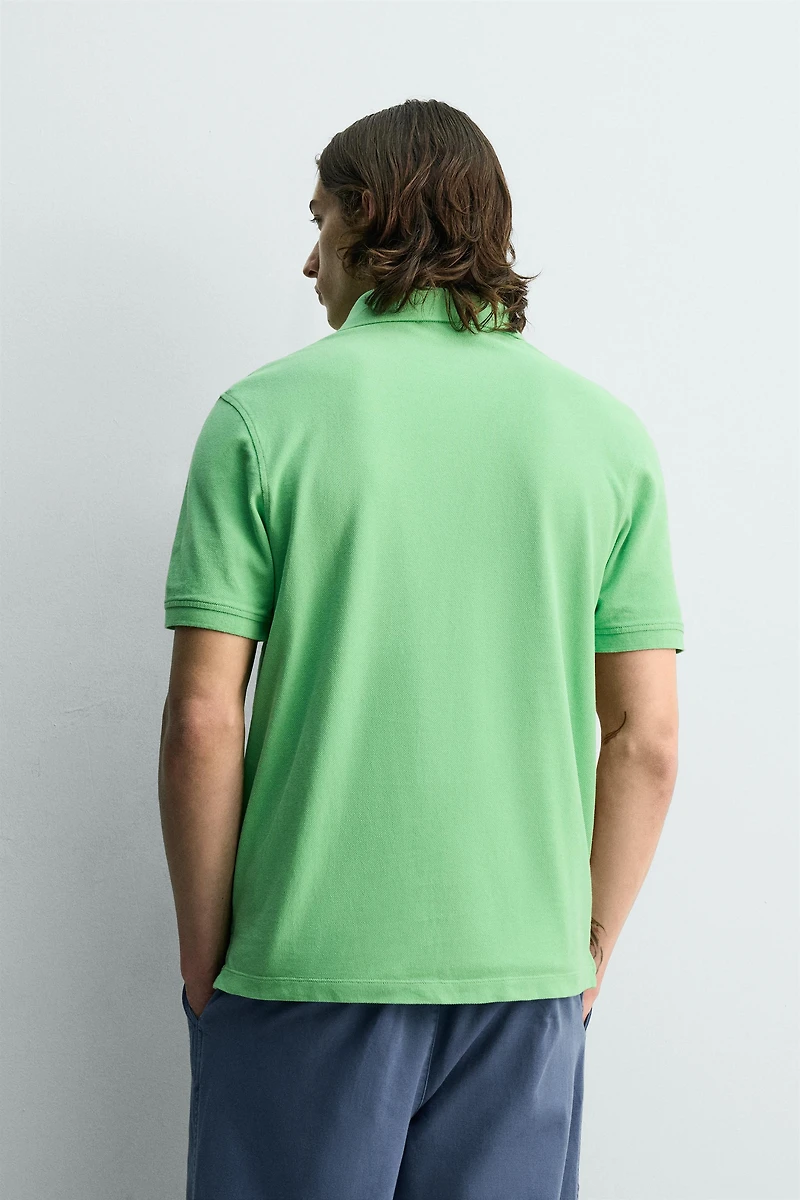 REGULAR FIT PIQUÉ POLO