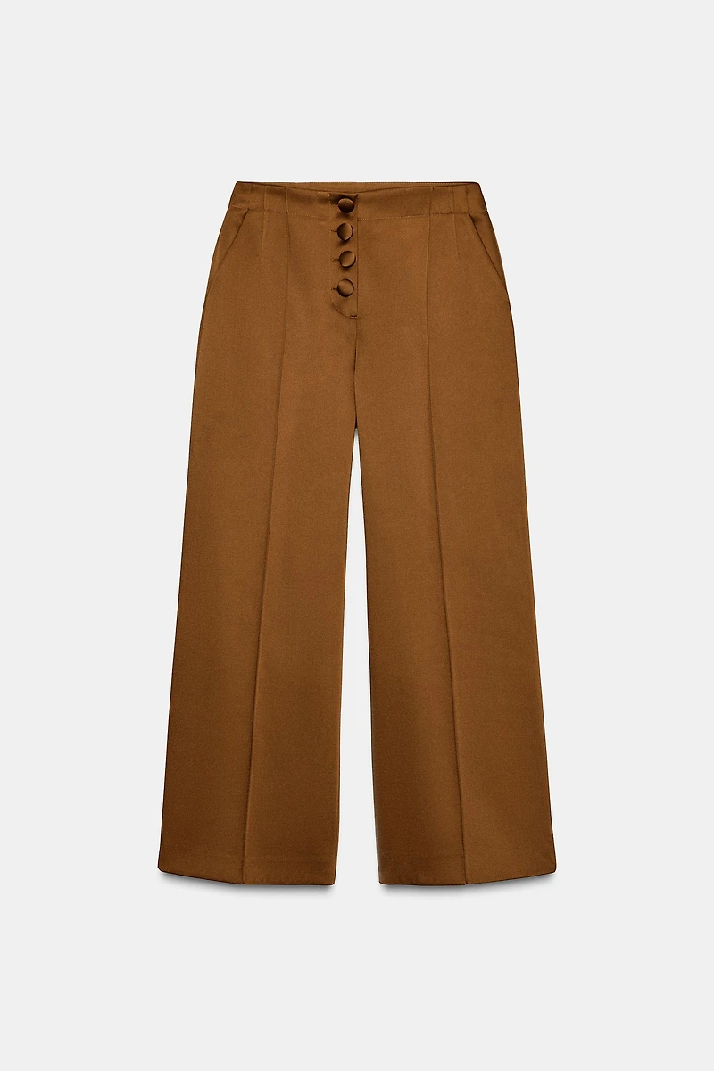 PANTALON LARGE SATINÉ