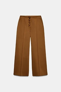 PANTALON LARGE SATINÉ