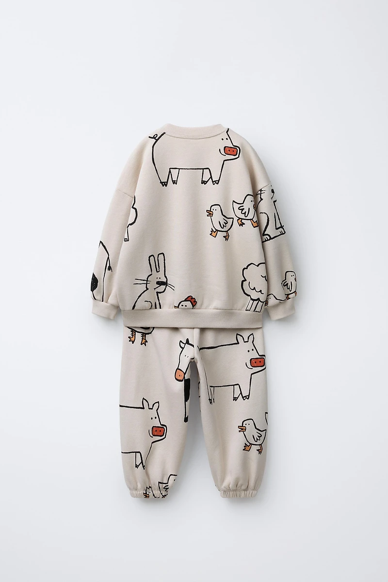 FARM PRINT JOGGING SET