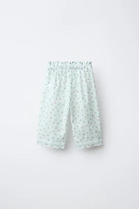 EMBROIDERED SWISS FLORAL PRINT CULOTTES