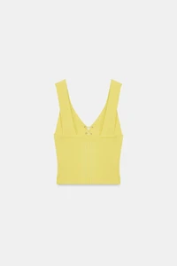 RIB KNIT CORSET TOP