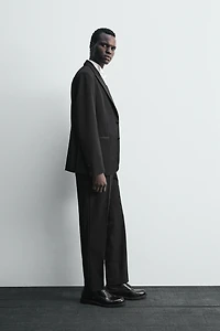 PANTALON DE COSTUME SMOKING AVEC LAINE