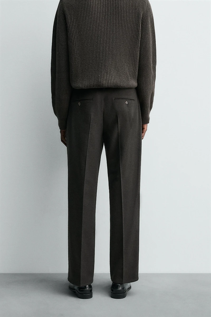 REGULAR FIT FLANNEL PANTS