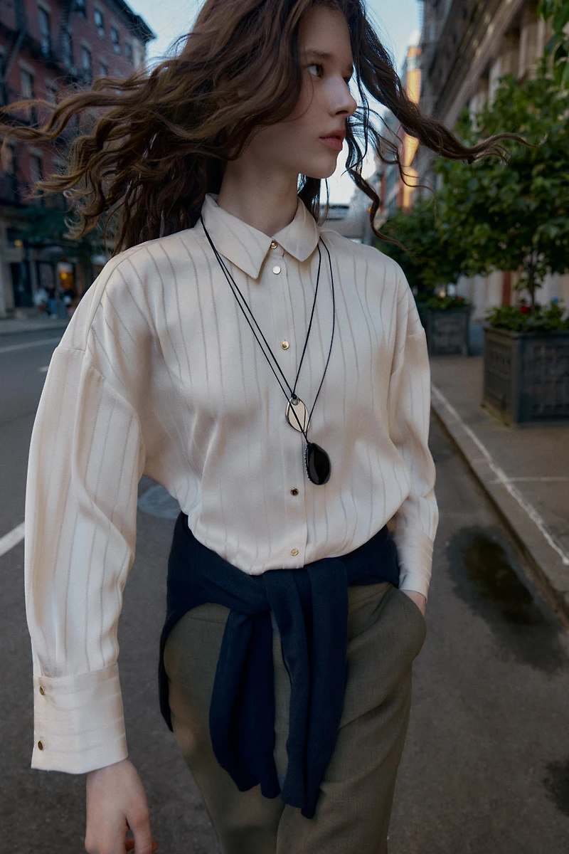 STRIPED OVERSIZED SHIRT