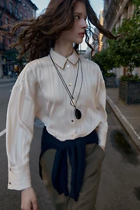 STRIPED OVERSIZED SHIRT