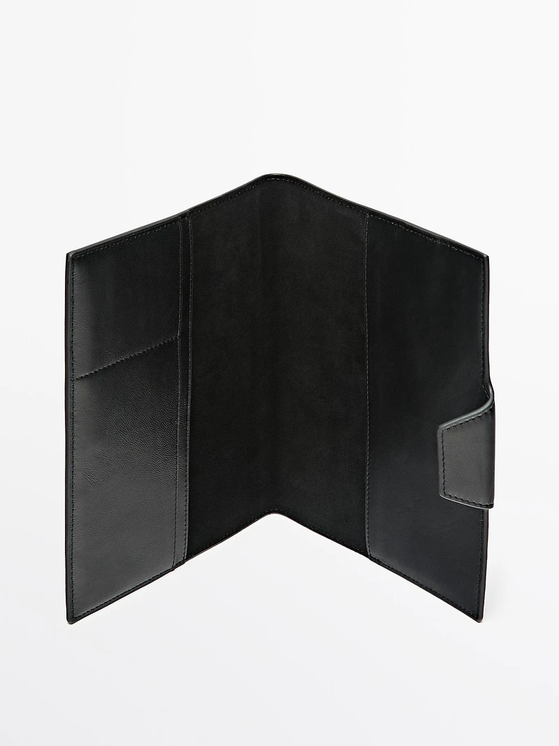 Nappa leather notebook cover