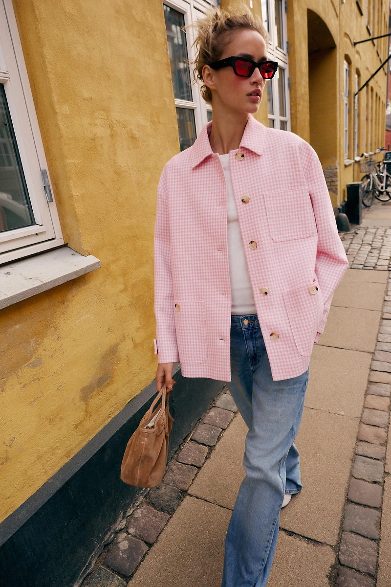 GINGHAM CHECK JACKET