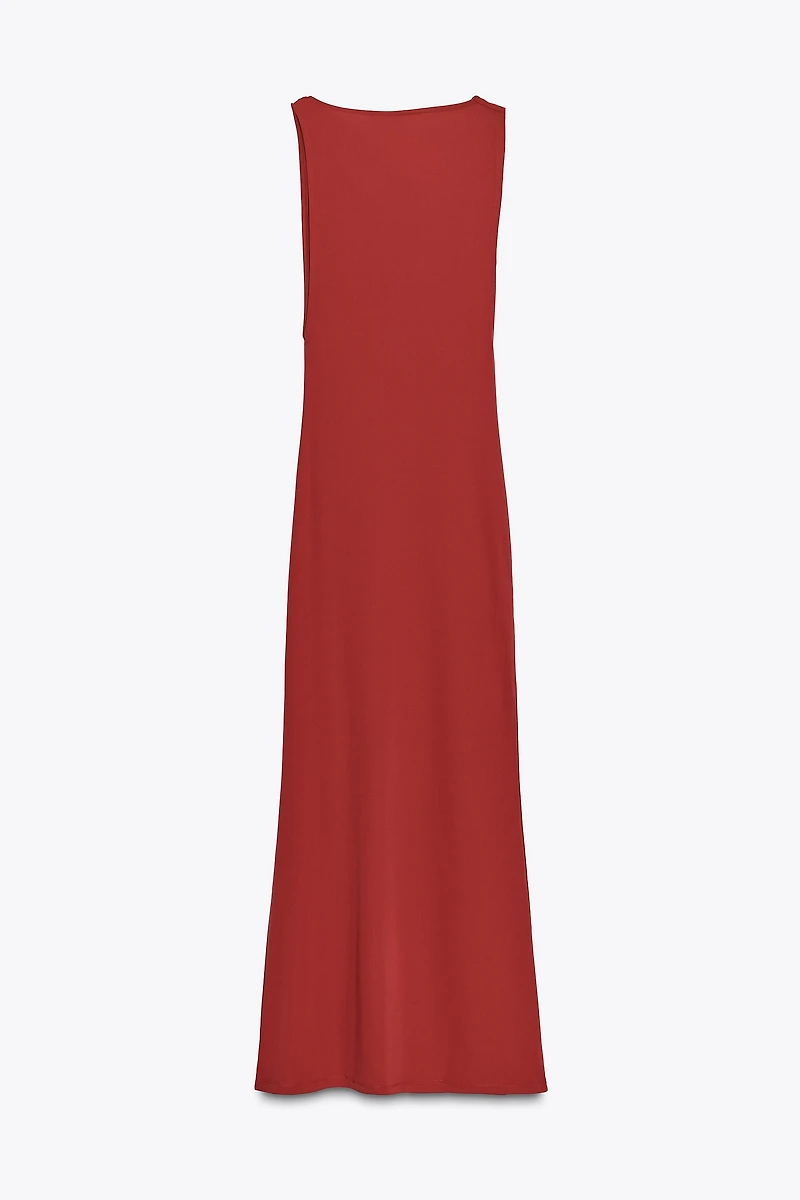 DRAPED LONG DRESS