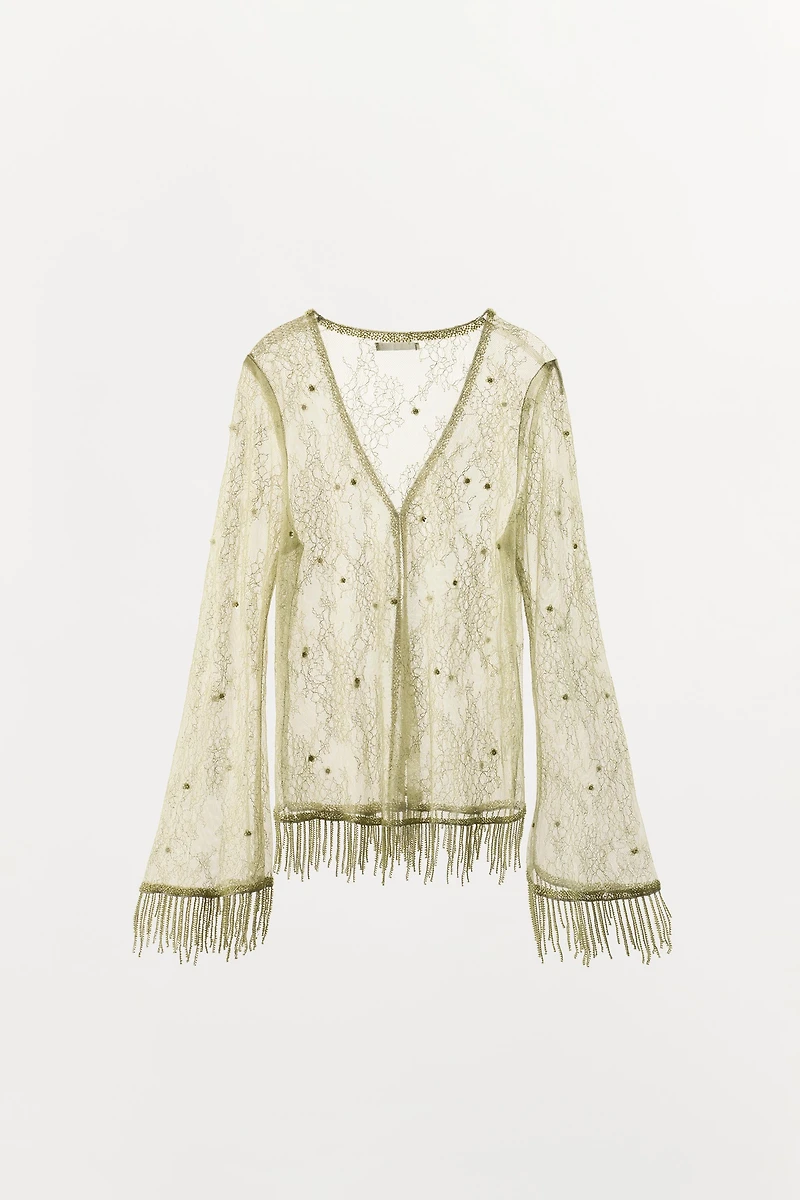 BEADED LACE JACKET