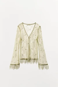 BEADED LACE JACKET
