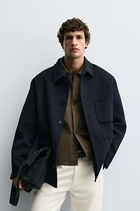 SURCHEMISE LAINE POCHES