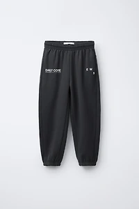 TEXT PRINT JOGGING PANTS