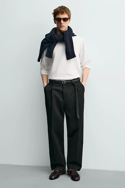 LEATHER BOAT SHOES WITH VIBRAM® SOLE AARON LEVINE X ZARA