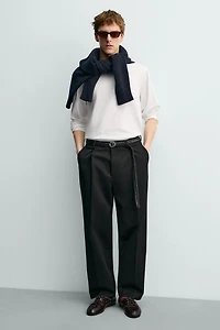 LEATHER BOAT SHOES WITH VIBRAM® SOLE AARON LEVINE X ZARA