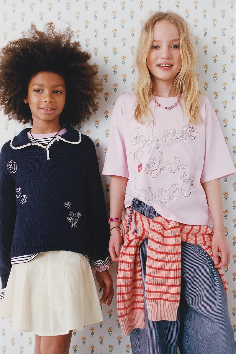 LACE TRIM SKIRT