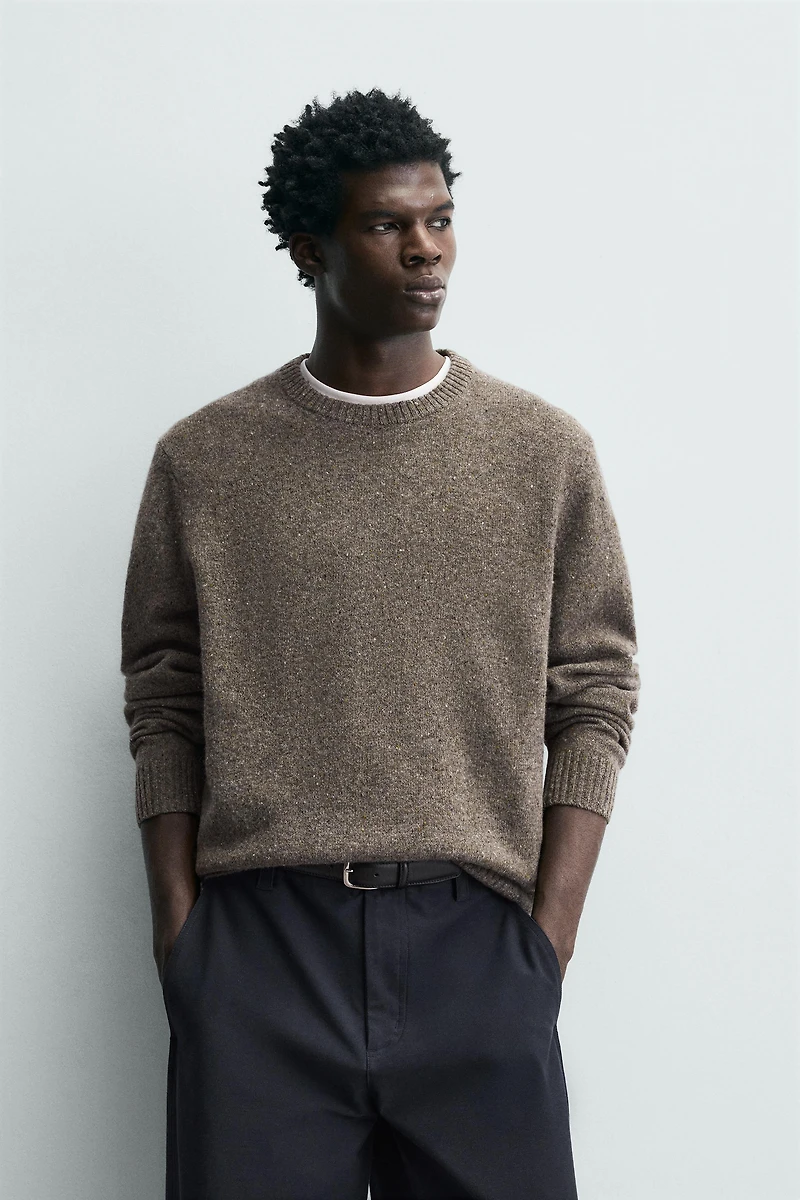 100% WOOL BOTTONATO JUMPER