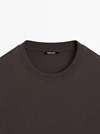 100% cotton interlock crew neck T-shirt