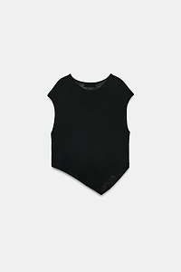 ASYMMETRIC KNIT TOP