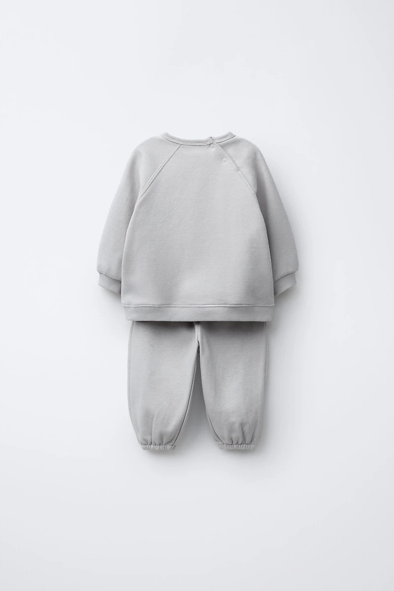ENSEMBLE SWEAT-SHIRT ET PANTALON JOGGER BRODÉ PINGOUIN