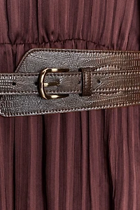 MIDI BELT DRESS