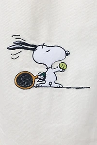 SNOOPY PEANUTS™ EMBROIDERED RELAXED TWILL PANTS