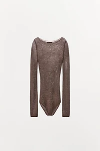 100% VISCOSE KNIT BODYSUIT