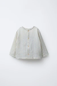 PLAID TEXTURED SHIRT