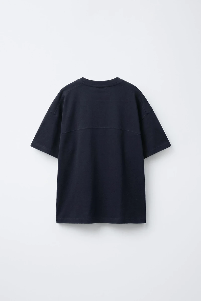 EMBROIDERED TEXT T-SHIRT