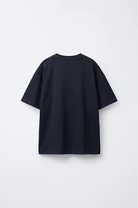 EMBROIDERED TEXT T-SHIRT