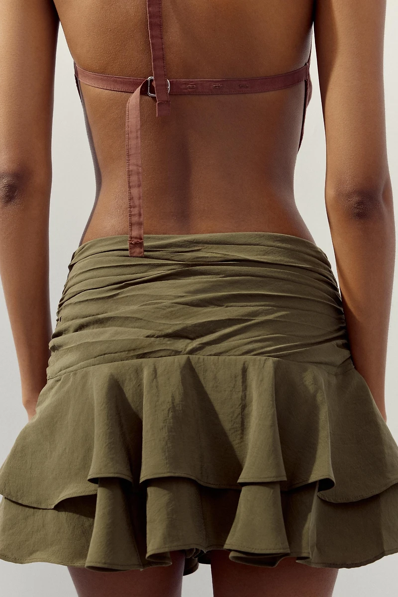 RUFFLE SKORT