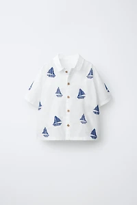 EMBROIDERED BOAT SHIRT