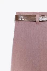 PANTALON DROIT CEINTURE