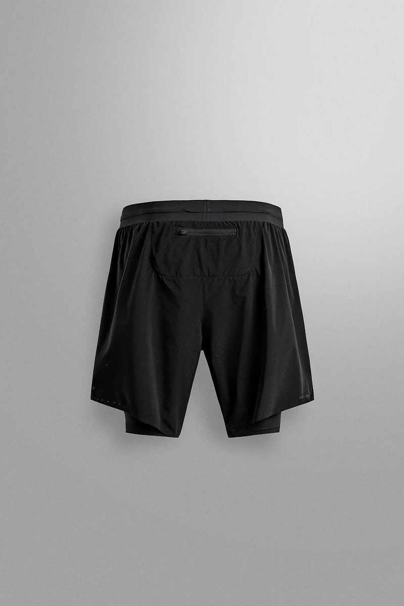2-IN-1 PERFORATED SHORTS
