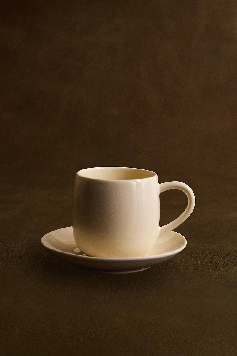 PLAIN STONEWARE COFFEE CUP