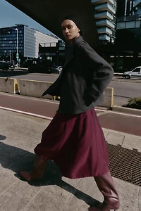 SOFT DOUBLE-BREASTED SHORT COAT