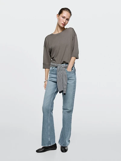 Jean bootcut taille haute