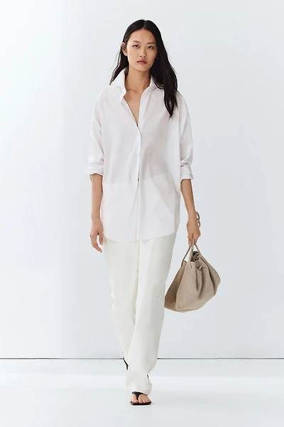 100% cotton poplin shirt