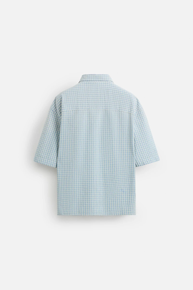 RELAXED FIT PLAID SHIRT