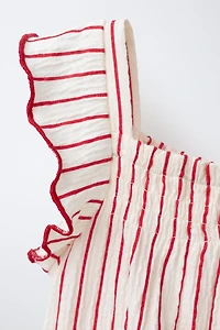 STRIPED PRINT BODYSUIT