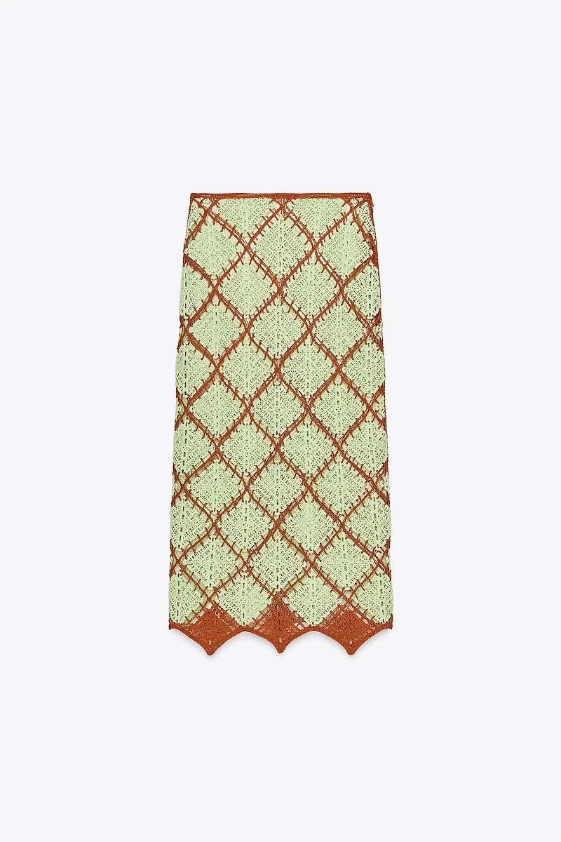 CROCHET MIDI SKIRT
