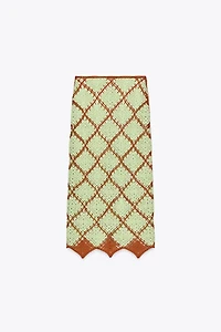 CROCHET MIDI SKIRT
