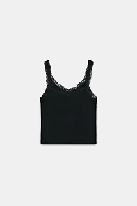 LACE STRAP TOP